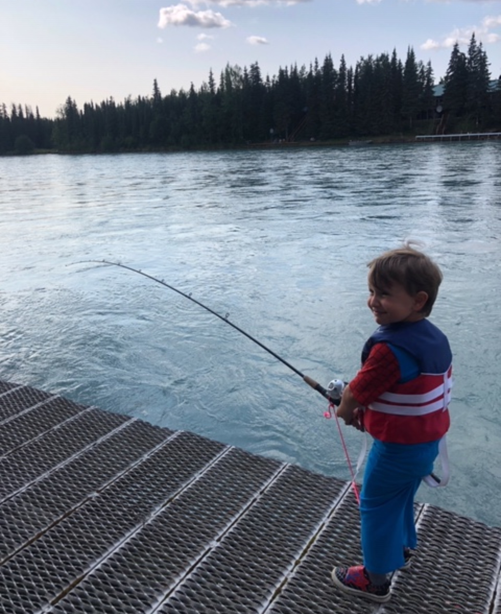 Alaskan fishing in Soldotna, AK, Got One